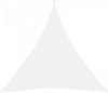 VidaXL Zonnescherm driehoekig 3x3x3 m oxford stof wit online kopen