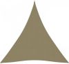 VidaXL Zonnescherm driehoekig 4x5x5 m oxford stof beige online kopen