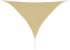 VidaXL Zonnescherm driehoekig 5x5x5 m oxford stof beige online kopen