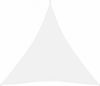 VidaXL Zonnescherm driehoekig 5x5x5 m oxford stof wit online kopen