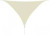 VIDAXL Zonnescherm HDPE driehoekig 5x5x5 m cr&#xE9, mekleurig online kopen