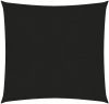 VIDAXL Zonnezeil 160 g/m&#xB2, 2, 5x2, 5 m HDPE zwart online kopen