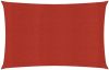 VIDAXL Zonnezeil 160 g/m&#xB2, 2, 5x3, 5 m HDPE rood online kopen