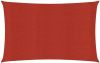 VIDAXL Zonnezeil 160 g/m&#xB2, 2, 5x4 m HDPE rood online kopen