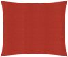 VIDAXL Zonnezeil 160 g/m&#xB2, 3, 6x3, 6 m HDPE rood online kopen