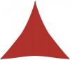 VIDAXL Zonnezeil 160 g/m&#xB2, 3x4x4 m HDPE rood online kopen