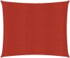 VIDAXL Zonnezeil 160 g/m&#xB2, 4, 5x4, 5 m HDPE rood online kopen