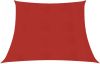 VIDAXL Zonnezeil 160 g/m&#xB2, 4/5x3 m HDPE rood online kopen