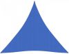VIDAXL Zonnezeil 160 g/m&#xB2, 4x4x4 m HDPE blauw online kopen