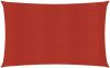 VIDAXL Zonnezeil 160 g/m&#xB2, 4x6 m HDPE rood online kopen