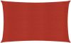 VIDAXL Zonnezeil 160 g/m&#xB2, 4x7 m HDPE rood online kopen
