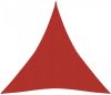 VIDAXL Zonnezeil 160 g/m&#xB2, 5x6x6 m HDPE rood online kopen