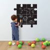 WALPLUS Krijtbord decoratiesticker puzzel 54x54 cm zwart online kopen