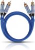 Oehlbach Audio cinchkabel Stereo 2, 0 m Mini jack kabel Blauw online kopen