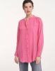 Opus Long Button Down Shirt , Roze, Dames online kopen