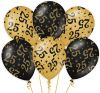 Shoppartners 6x Stuks Leeftijd Verjaardag Feest Ballonnen 25 Jaar Geworden Zwart/goud 30 Cm Ballonnen online kopen