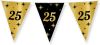 Shoppartners Leeftijd Verjaardag Feest Vlaggetjes 25 Jaar Geworden Zwart/goud 10 Meter Vlaggenlijnen online kopen