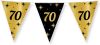 Shoppartners Leeftijd Verjaardag Feest Vlaggetjes 70 Jaar Geworden Zwart/goud 10 Meter Vlaggenlijnen online kopen