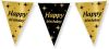 Shoppartners Leeftijd Verjaardag Feest Vlaggetjes Happy Birthday Thema Geworden Zwart/goud 10 Meter Vlaggenlijnen online kopen