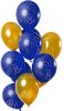Feestbazaar Ballonnen set 18 Jaar Blauw Goud Premium 12 stuks online kopen