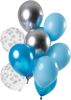 Feestbazaar Ballonnen Set Aquamarine Metallic Premium 30cm(12st ) online kopen