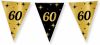 Shoppartners Leeftijd Verjaardag Feest Vlaggetjes 60 Jaar Geworden Zwart/goud 10 Meter Vlaggenlijnen online kopen