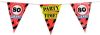 Paper Dreams Vlaggenlijn Party 80 Jaar 10 Meter Folie Rood/zwart online kopen