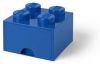 LEGO Set van 2 Opberglade Brick 4, Blauw online kopen