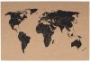 Present Time Decoratieve objecten Corkboard World Map Zwart online kopen