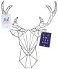 Present Time Decoratieve objecten Memo rack Linea Deer black Zwart online kopen