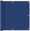 VidaXL Balkonscherm 90x500 Cm Oxford Stof Blauw online kopen