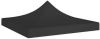 VIDAXL Partytentdak 270 g/m&#xB2, 3x3 m zwart online kopen