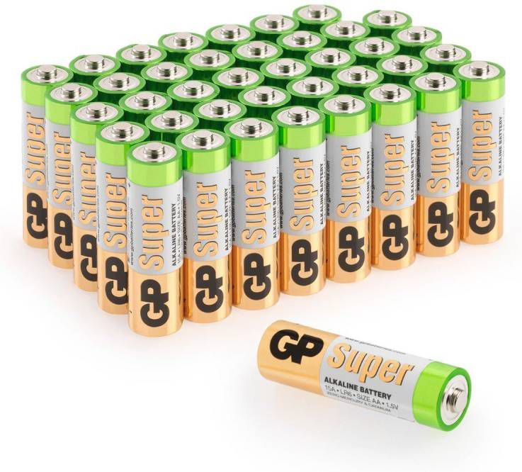 GP Alkaline Super Batterijen1, 5V(40st) AA 030E15AS40 2 online kopen