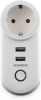 Marmitek POWER SI Smart Wi Fi power plug 15A | 2 USB | on/off manual & automatic | energy meter | G plug Schakelaar Wit online kopen