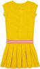Quapi Girls jurk Mahila met panterprint warm geel online kopen