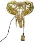 Homestylingshop.nl Wandlamp olifant goud polystone 33 cm online kopen