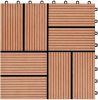 VIDAXL 22 st Terrastegels 30x30 cm 2 m&#xB2, HKC teakkleur online kopen