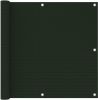 VidaXL Balkonscherm 90x600 cm HDPE donkergroen online kopen