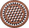 VIDAXL Bistrotafel moza&#xEF, ek 60 cm keramiek bruin online kopen