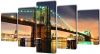 VIDAXL Canvas muurdruk set Brooklyn Bridge 100 x 50 cm online kopen