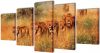 VIDAXL Canvas muurdruk set leeuw 100 x 50 cm online kopen
