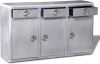 VidaXL Dressoir met 3 lades vintage luchtvaartstijl aluminium online kopen