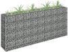VIDAXL Gabion plantenbak verhoogd 180x30x90 cm gegalvaniseerd staal online kopen
