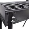 VidaXL Houtskoolbarbecue Staand Vierkant 75x28 Cm online kopen