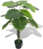 VidaXL Kunst taro plant met pot 70 cm groen online kopen