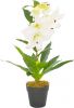 VidaXL Kunstplant met pot lelie 65 cm wit online kopen