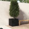 VidaXL Plantenbak 60x60x60 cm massief grenenhout zwart online kopen