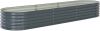 VIDAXL Plantenbak verhoogd 320x80x44 cm gegalvaniseerd staal grijs online kopen