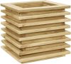 VIDAXL Plantenbak verhoogd 50x50x40 cm ge&#xEF, mpregneerd grenenhout online kopen