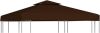 VIDAXL Prieeldak 2 laags 310 g/m&#xB2, 3x3 m bruin online kopen